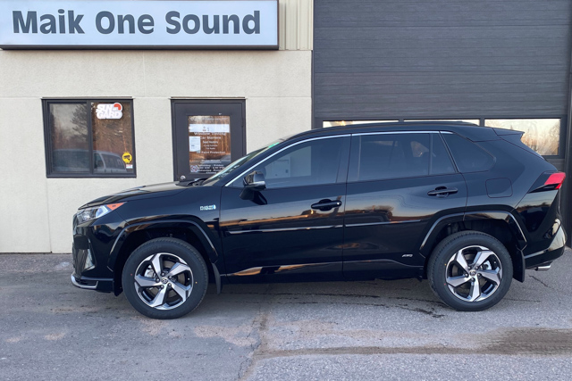 Toyota 2021 Rav4 with professional window tint in North Bay